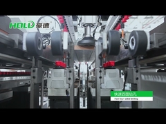 16.5kw Four Multi Row Woodworking Drilling Machine Auto Feeding Panel Furniture